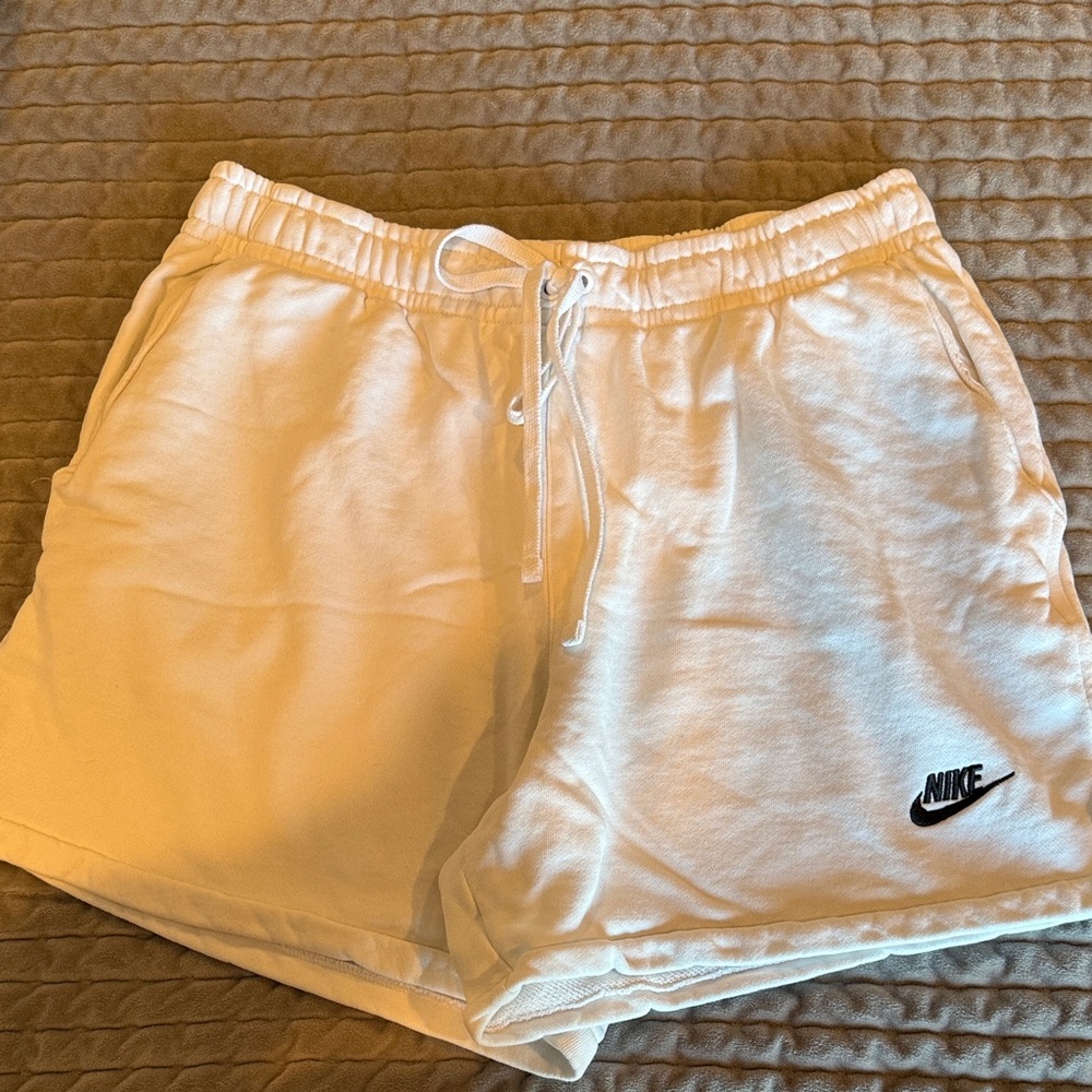 Nike White Casual Shorts